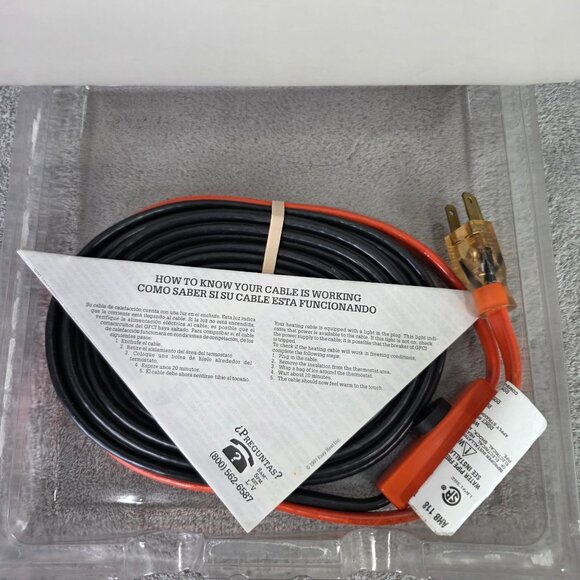 Frost King Electric Water Pipe Heat Cable 18 Feet For Metal & Plastic Pipes - Picture 2 of 3